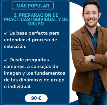 Curso 2. Preparación práctica individual y de grupo para superar entrevista TCP y azafatas de vuelo