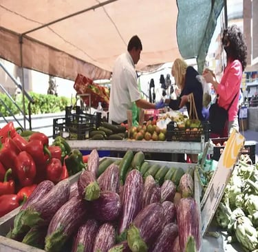 Calle de Mataró con comercios y servicios cercanos a Argentona