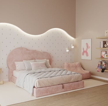 render recámara niña arktífice