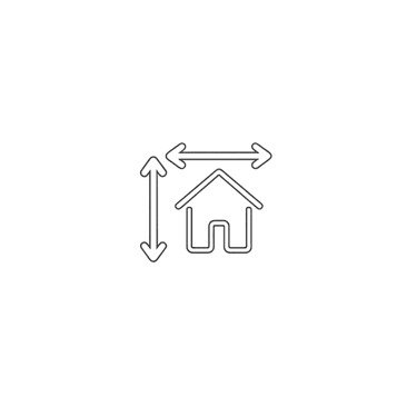 Icona metratura camera