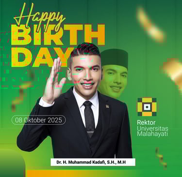 Rektor Universitas Malahayati Bapak Dr. H. Muhammad Kadafi,S.H.,M.H.