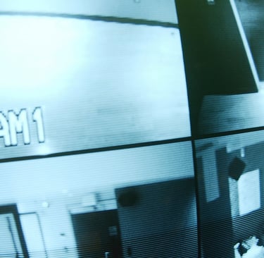 Security camera footage symbolizing the Found Footage Edition of Trivia from the Grave