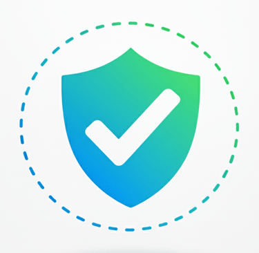 a blue shield shield icon representing our commitment to getting it right