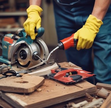 black metal tool lot