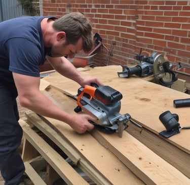 A makita container sits on a surface.
