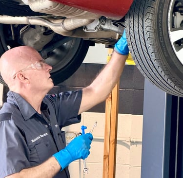 Performing Service B brake fluid replacement