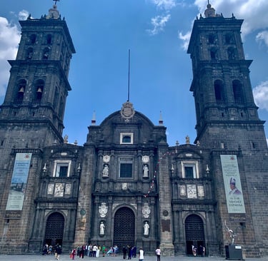 Puebla Cathedral in Mexico