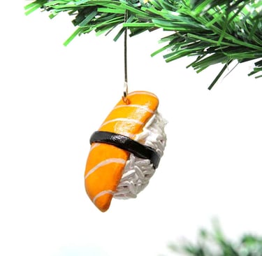 a sushi christmas ornament