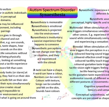 Synaesthesia ASD challenges