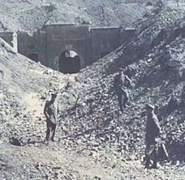 Le Fort de Maizeret après l'attaque 1914