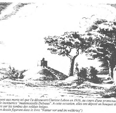 Mausolée de Limoy (1920 ?) aujourd'hui disparu