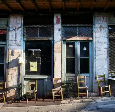 dans un village du Péloponnèse