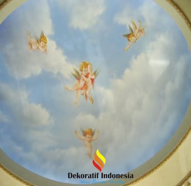Jasa Lukis Awan Di Plafon