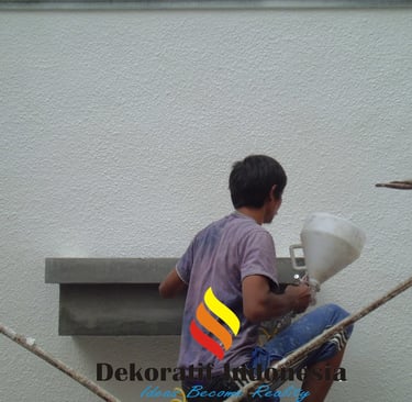Jasa Cat Tekstur Pagar Mall