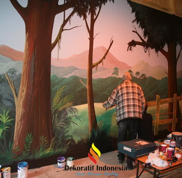 Jasa Mural Pemandangan