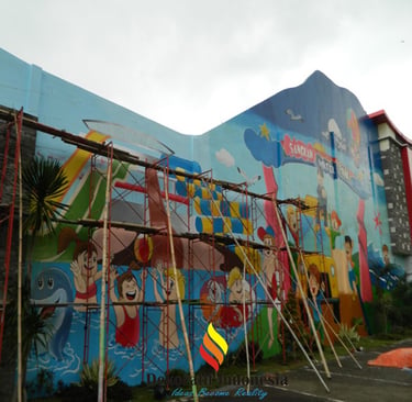 Jasa Mural Waterboom