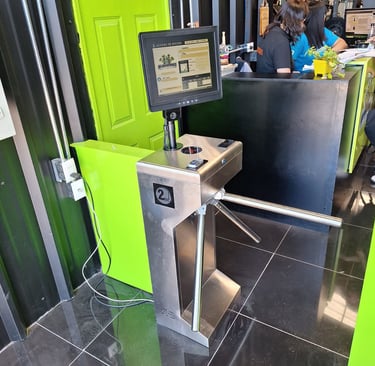 Torniquete para Gimnasio con CentralGym en su núcleo