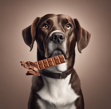 dogs and chocolate