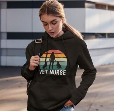 Vet Nurse Hoodies Model