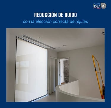 Selección de rejillas para minimizar el ruido en ventilación residencial.