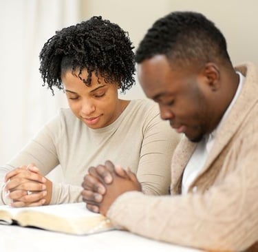 A praying couple