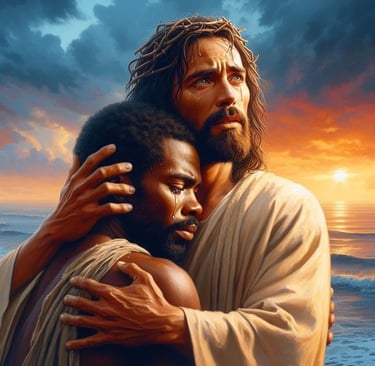 Jesus helping people overcome their hardest times