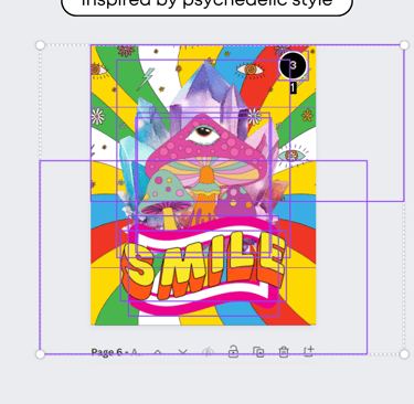 Creating Psychedelic Designs in Canva