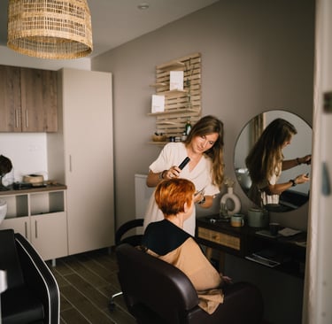 salon de coiffure végétal