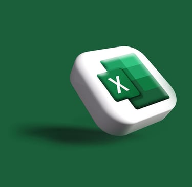 a green and white square shaped object with a green background
