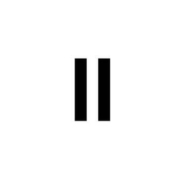 a black and white photo of two black and white letters