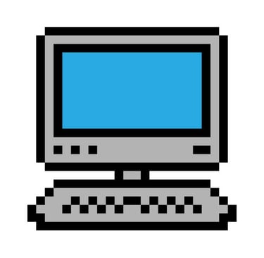 a computer monitor monitor with a computer monitor and keyboard