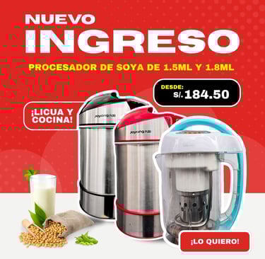 Leche de soya, come sano, procesador