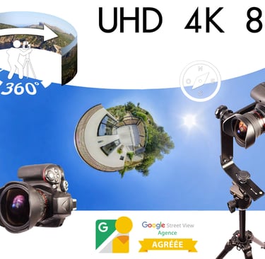 Prendre des photos en 360 degrés pour Google en UHD 4K et 8K