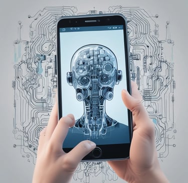 white and blue game controller