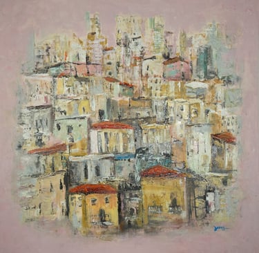 Acrylic on canvas painting by artist Jessy Tabet