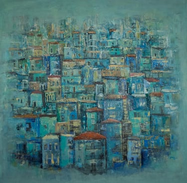 Acrylic on canvas painting by artist Jessy Tabet