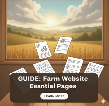 Farm website Essential Pages
