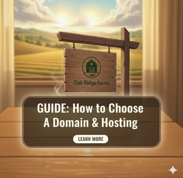 How to choose a Domain and Hosting for your Farm Website