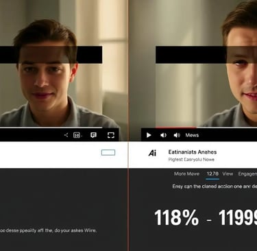 a man with a camera and a video camera,AI YouTube Thumbnails