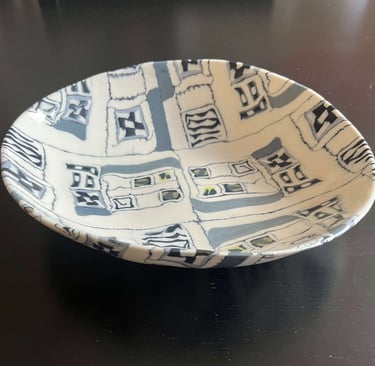 Fired Nerikomi bowl