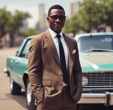 man standing near balcony