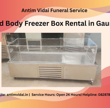 Dead Body Freezer Box Rental in Gaur City