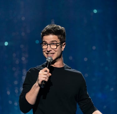 Canadian comedian Alex Wood performing at Just for Laughs