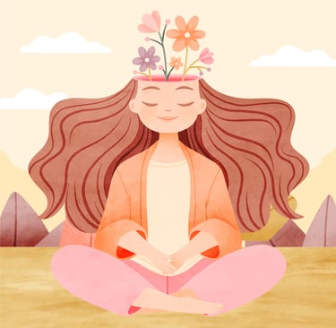 femme-méditation-assise-sérénité
