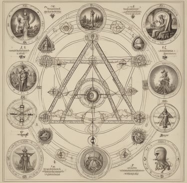 A shelf filled with various books, featuring a prominent card in the center depicting a woman with her arms crossed above her head, adorned with necklaces and symbols. The card reads 'Inanna - Believe in yourself.'