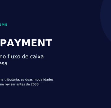 Informativo sobre Split Payment e reforma tributária para fluxo de caixa empresarial pela Oito Leme.