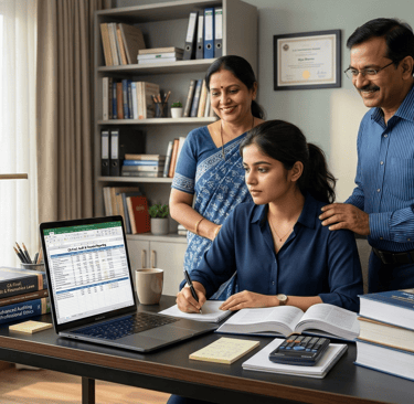 Class 12 commerce student comparing CA Foundation and CUET Commerce options for career after 12th