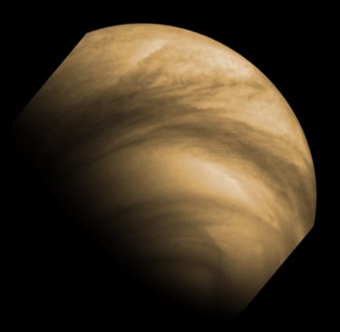 View of planet Venus