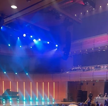 Interior of Glasshouse International Centre for Music before The Piano final concert on Channel 4