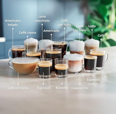 tipos de café de la philips serie 5500